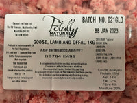 Goose, lamb and offal complete 1kg