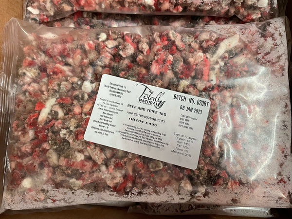Beef and tripe 8 x 1kg